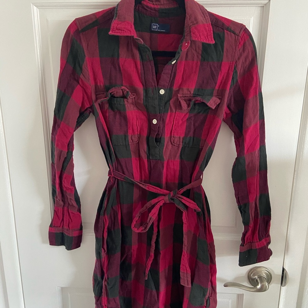 Gap flannel dress